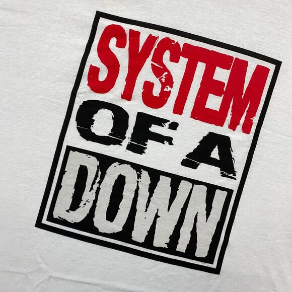 System of a Down Demo Tapes Spell Out Nu Metal Band Tee XXL - Picture 4 of 4